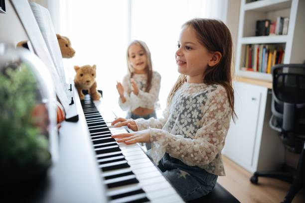 Young student learning piano – piano lessons in St. Catharines and Niagara Region